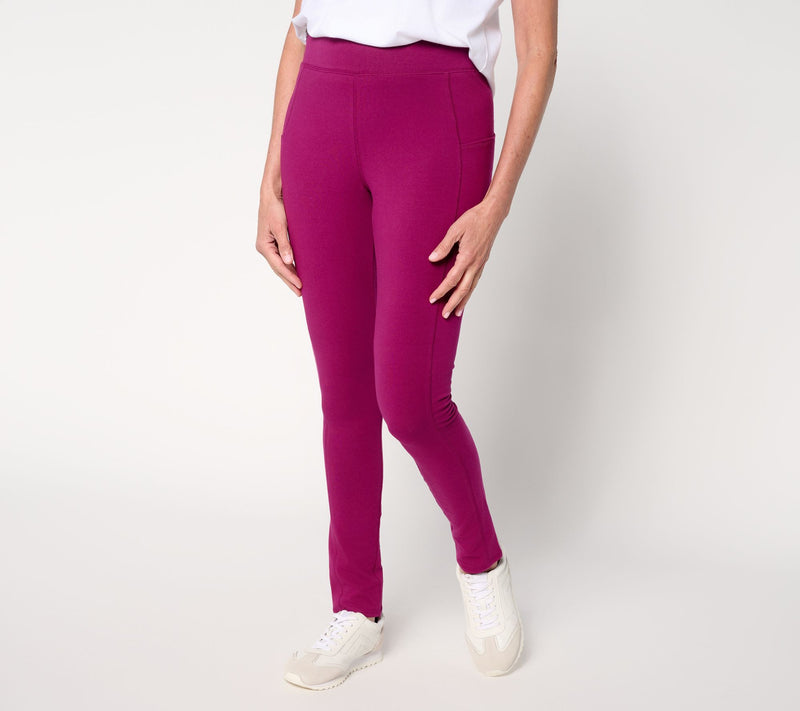 Denim & Co. Active Regular Duo Stretch Slim Leg Pants — View 2