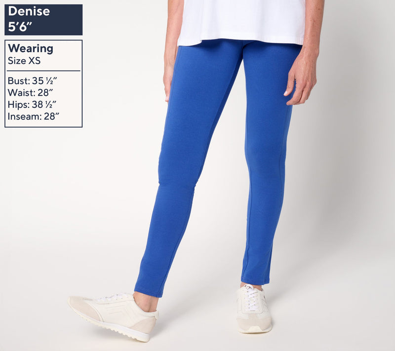 Denim & Co. Active Regular Duo Stretch Slim Leg Pants — View 5