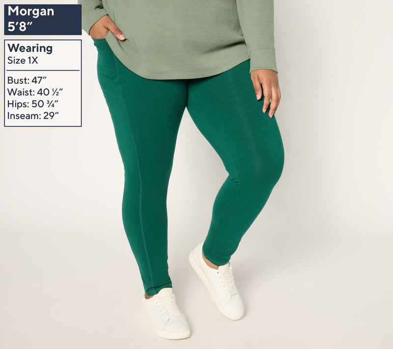 Denim & Co. Active Regular Duo Stretch Slim Leg Pants — View 4