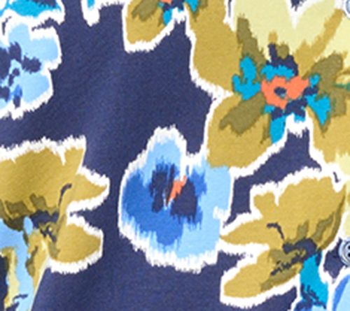 Denim & Co. Printed Favorite Jersey V-Neck Top — View 8