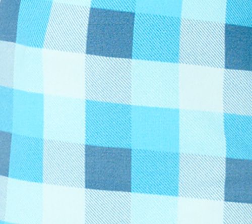 Denim & Co. Heavenly Jersey 3/4 Sleeve Plaid Henley Top — View 7