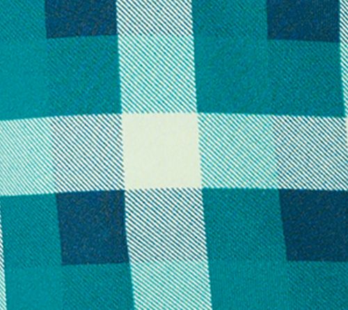 Denim & Co. Heavenly Jersey 3/4 Sleeve Plaid Henley Top — View 8