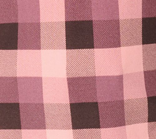 Denim & Co. Heavenly Jersey 3/4 Sleeve Plaid Henley Top — View 9