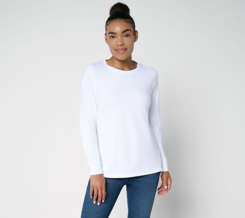 Denim & Co. Essentials Perfect Jersey Crew Neck Top — View 13