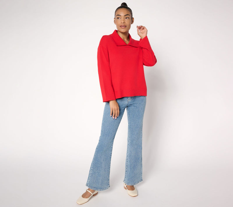 Me by Jennie Garth Miles Hi-Low Sweater — View 5