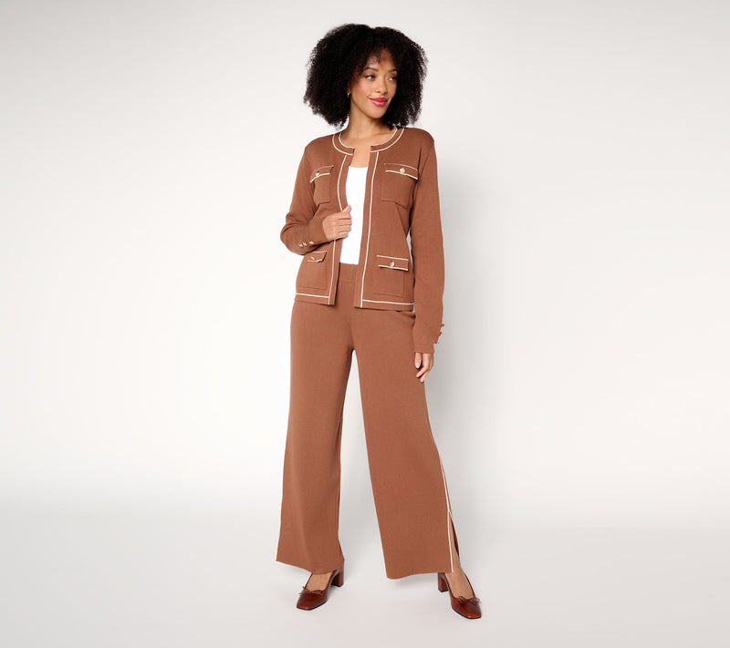 nicole by Nicole Miller Sweater Knit Jacket — View 8