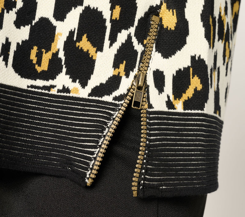 nicole by Nicole Miller Printed Jacquard Sweater — View 9