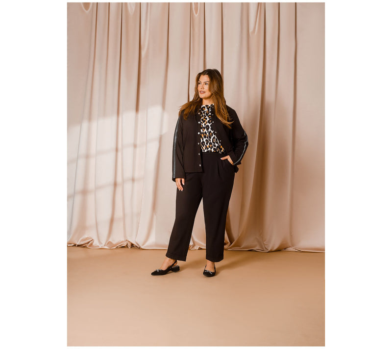 nicole by Nicole Miller Luxe Modal Elbow Sleeve Top — View 18