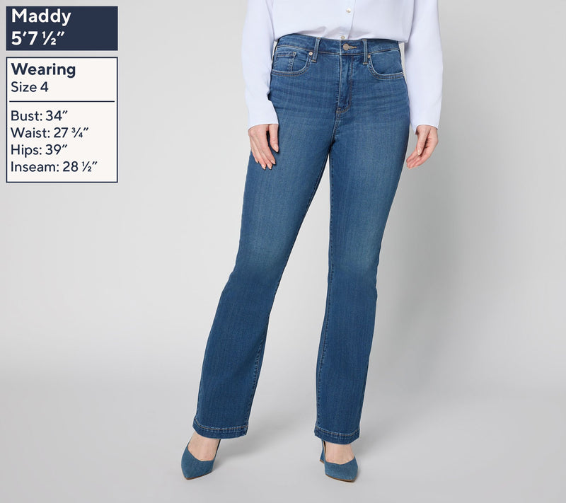 NYDJ Regular Sure Stretch High-Rise Barbara Bootcut Jeans - Regular — View 3