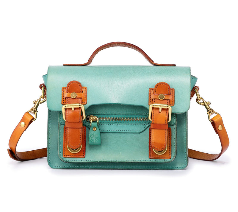 Old Trend Aster Mini Leather Satchel with Crossbody Strap — View 18