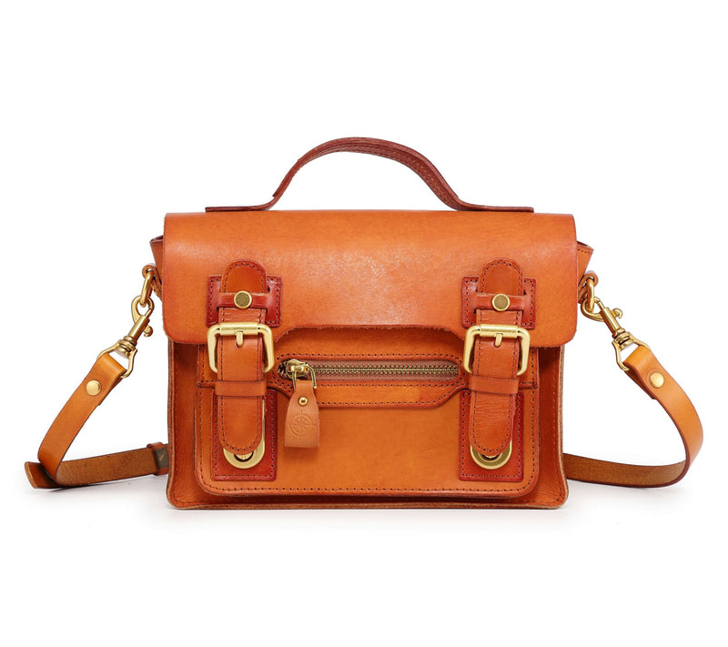 Old Trend Aster Mini Leather Satchel with Crossbody Strap — View 21
