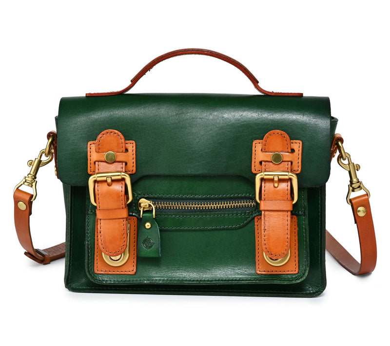 Old Trend Aster Mini Leather Satchel with Crossbody Strap — View 22