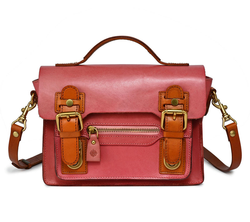 Old Trend Aster Mini Leather Satchel with Crossbody Strap — View 23
