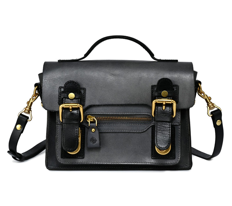 Old Trend Aster Mini Leather Satchel with Crossbody Strap — View 25