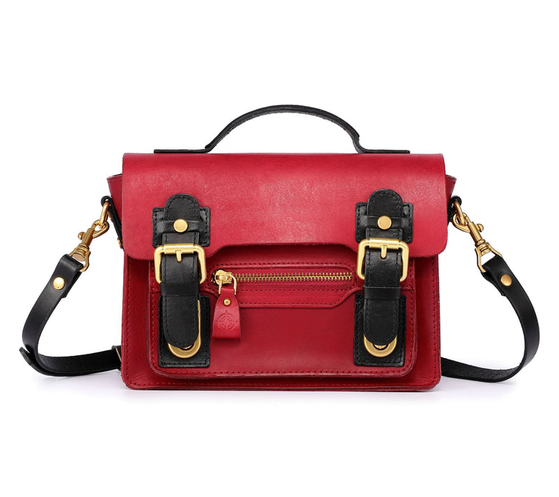 Old Trend Aster Mini Leather Satchel with Crossbody Strap — Main view