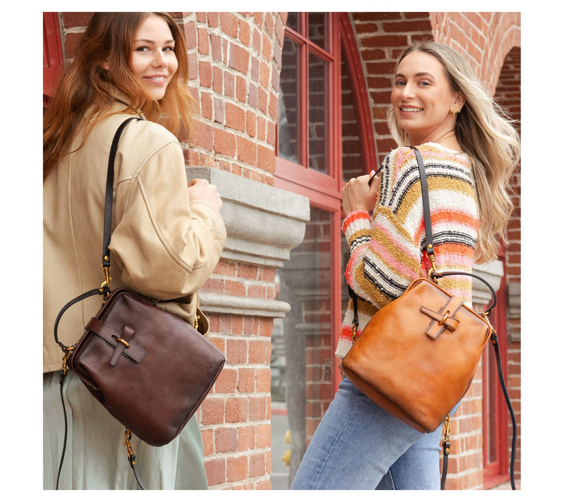 Old Trend Pamela Convertible Leather Backpack — View 4