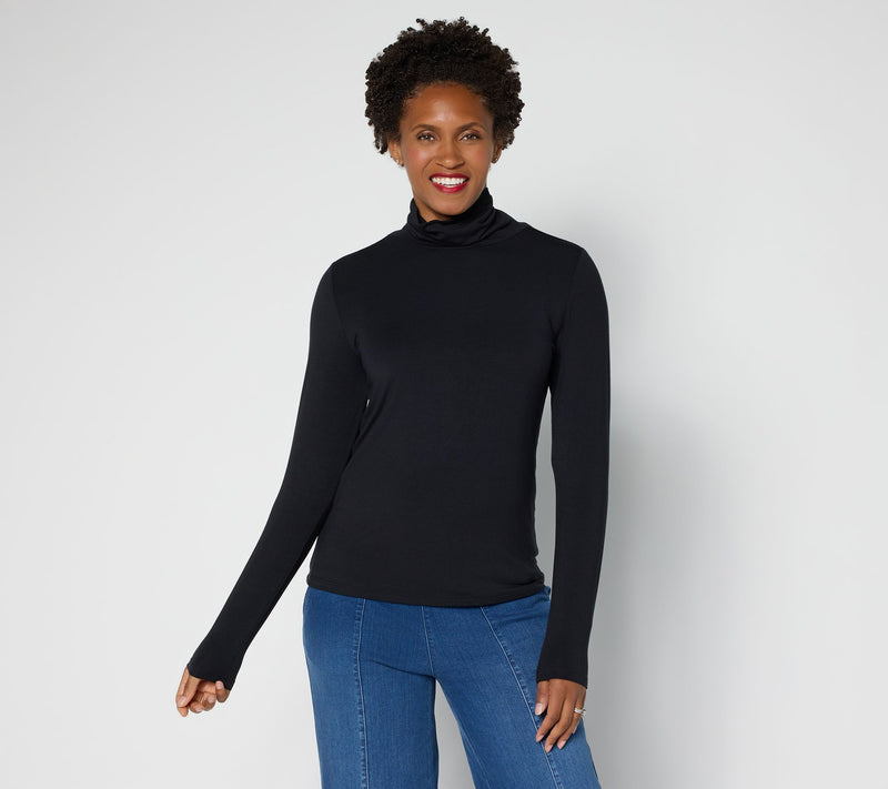 Joan Rivers Wardrobe Builders ButterSoft Turtleneck Top — Main view