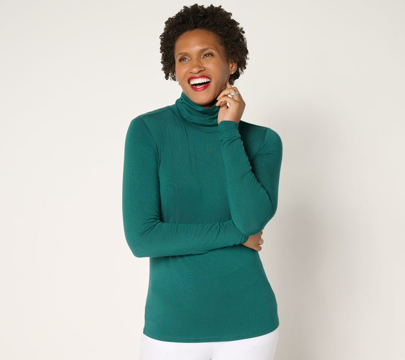 Joan Rivers Wardrobe Builders ButterSoft Turtleneck Top — View 19