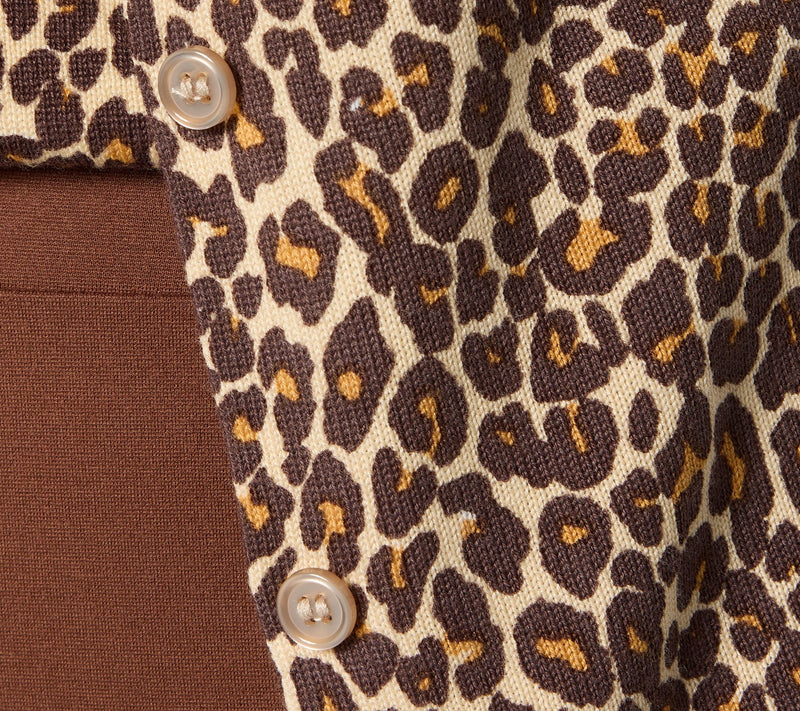 Joan Rivers Printed Leopard Button Front Cardigan — View 6