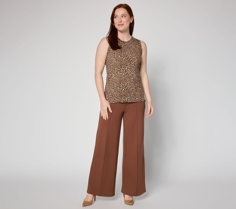 Joan Rivers Printed Leopard Sleeveless Sweater Tank — View 5