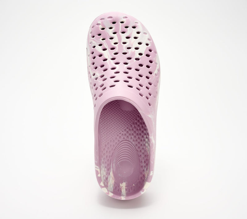 Revitalign Orthotic Recovery Clogs- Fusion Vitality Marble — View 4