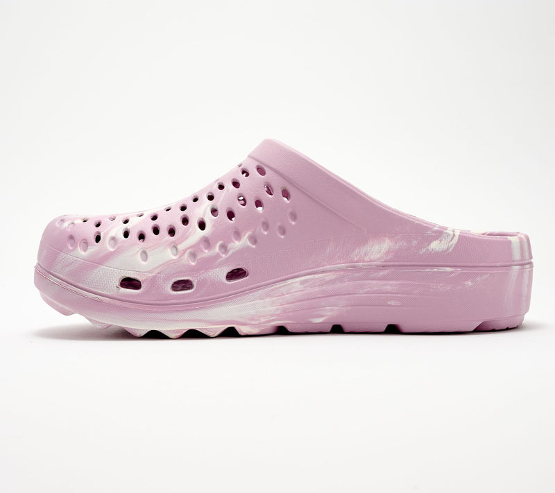 Revitalign Orthotic Recovery Clogs- Fusion Vitality Marble — View 3