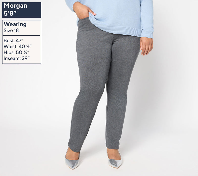 BEAUTIFUL by Lawrence Zarian Regular Silky Ponte Tailored Pant — View 12