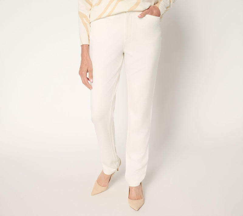 BEAUTIFUL by Lawrence Zarian Petite Silky Ponte Tailored Pant — View 9