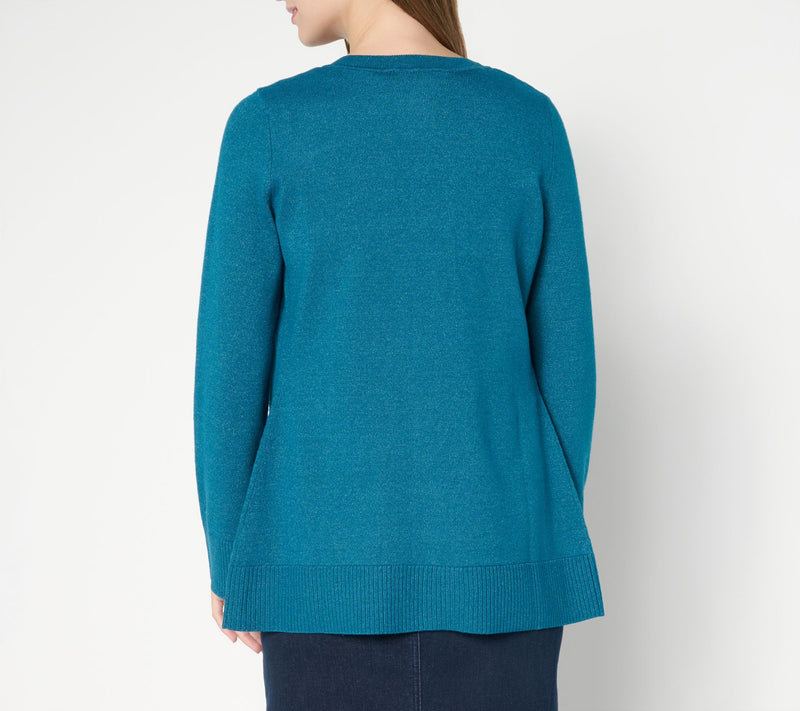 BEAUTIFUL by Lawrence Zarian Button Front Long Sleeve Cardigan — View 12