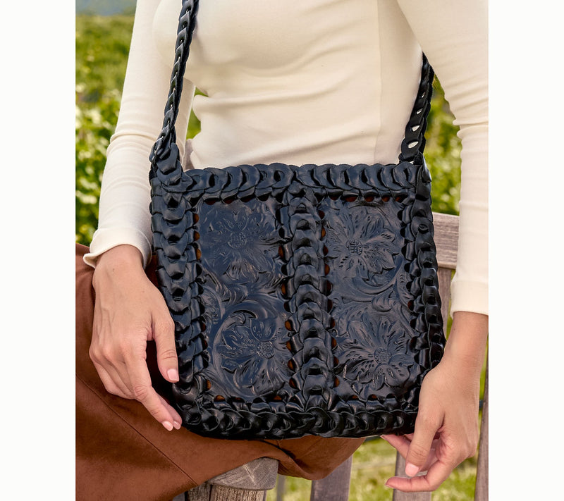 Patricia Nash Vaticci Leather Chainlink Crossbody — View 5