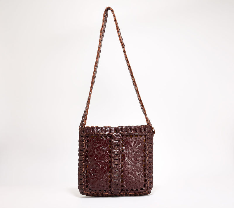 Patricia Nash Vaticci Leather Chainlink Crossbody — View 3