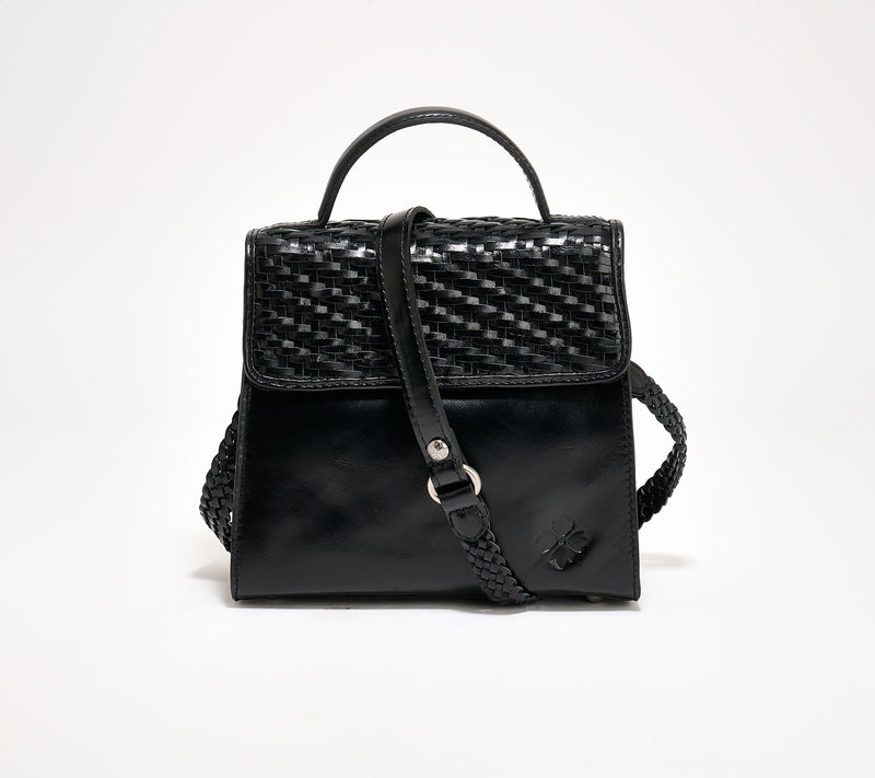 Patricia Nash Elva Woven Leather Top Handle Satchel — View 15