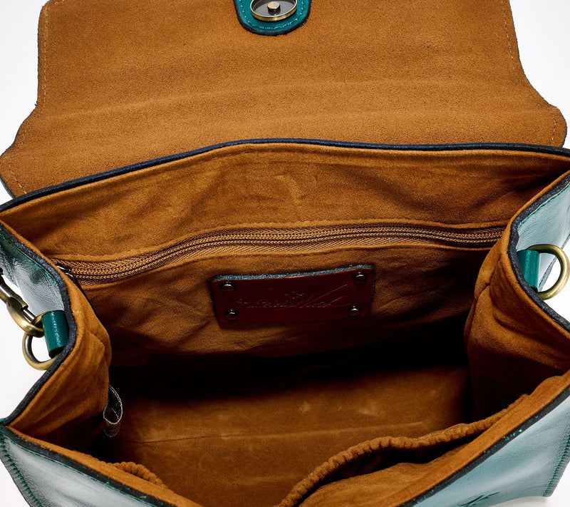 Patricia Nash Elva Woven Leather Top Handle Satchel — View 8