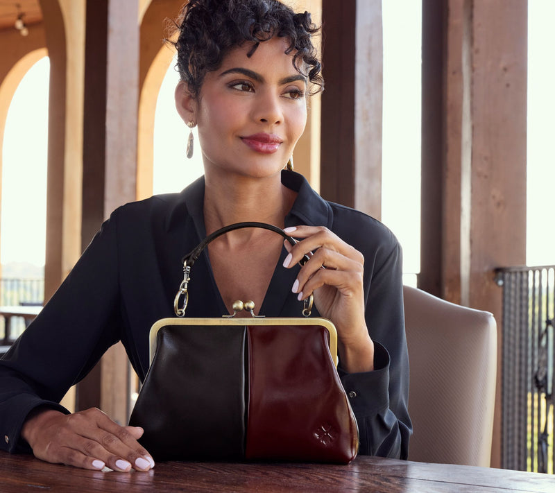 Patricia Nash Vione Leather Colorbock Frame Crossbody — View 7