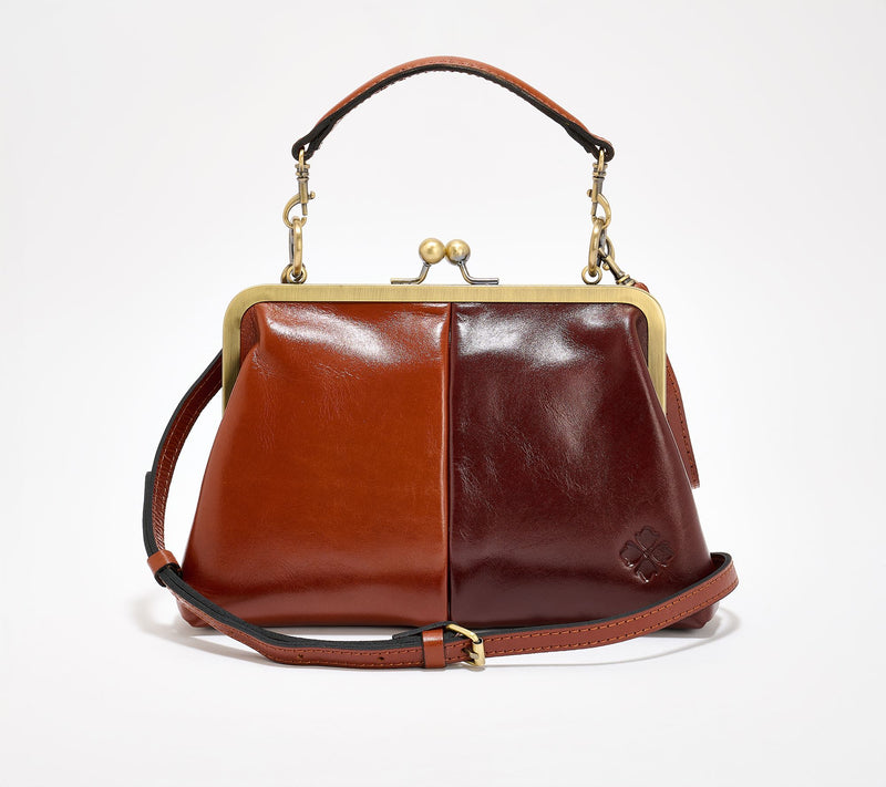 Patricia Nash Vione Leather Colorbock Frame Crossbody — View 15