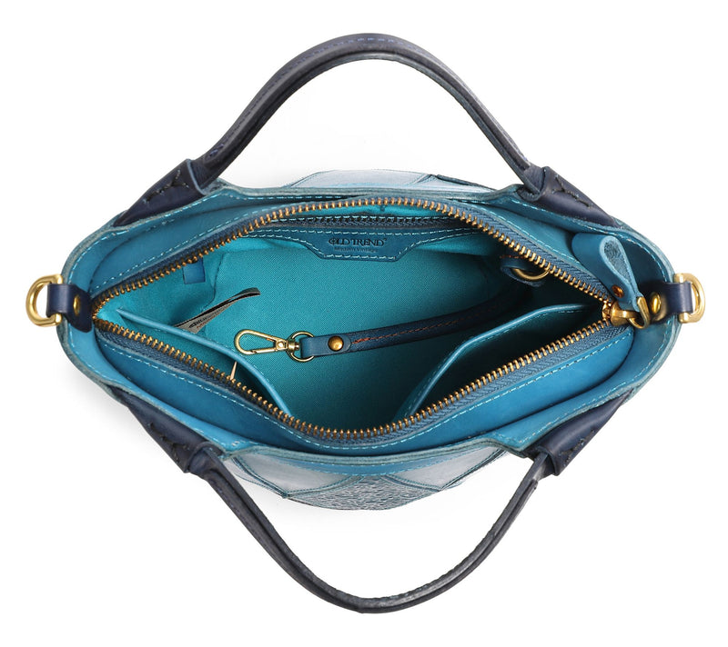 Old Trend Primrose Bucket Leather Top Handle Tote w/ Crossbody — View 3