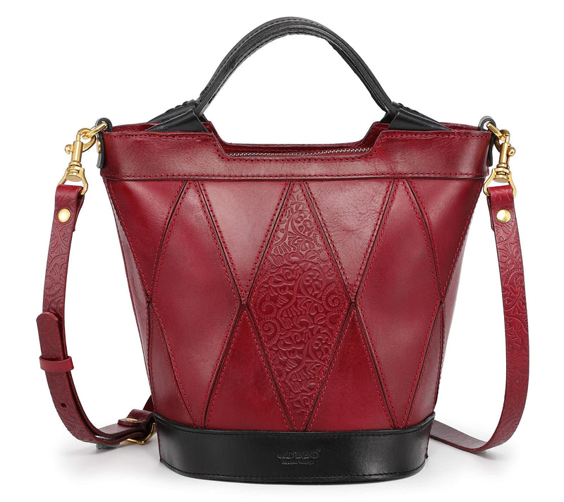 Old Trend Primrose Bucket Leather Top Handle Tote w/ Crossbody — View 16