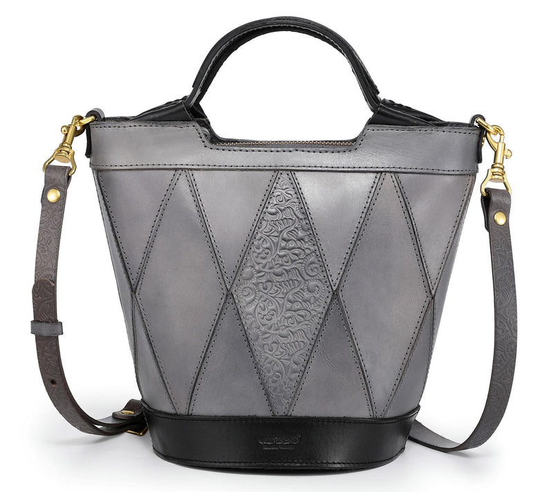 Old Trend Primrose Bucket Leather Top Handle Tote w/ Crossbody — View 17