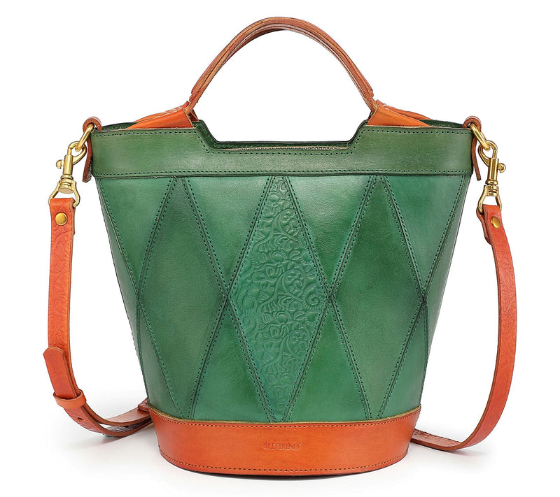Old Trend Primrose Bucket Leather Top Handle Tote w/ Crossbody — View 18
