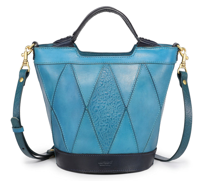 Old Trend Primrose Bucket Leather Top Handle Tote w/ Crossbody — Main view