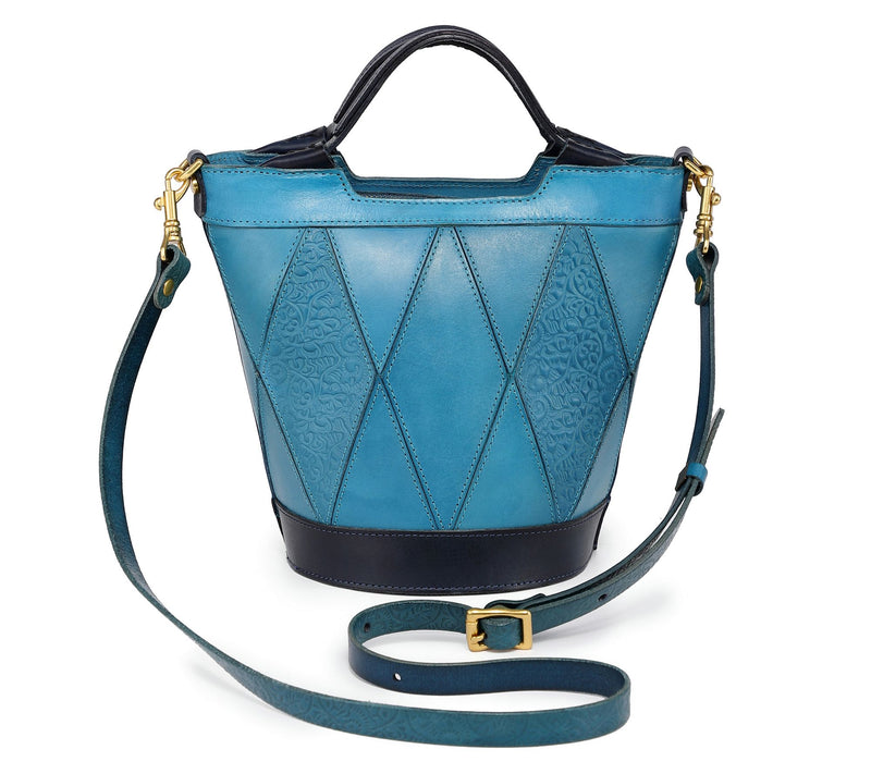 Old Trend Primrose Bucket Leather Top Handle Tote w/ Crossbody — View 5