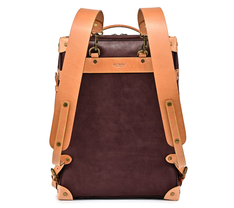 Old Trend Speedwell Trunk Leather Backpack — View 4
