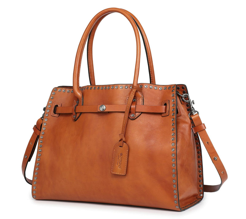Old Trend Westland Leather Satchel with Detachable Strap — View 2