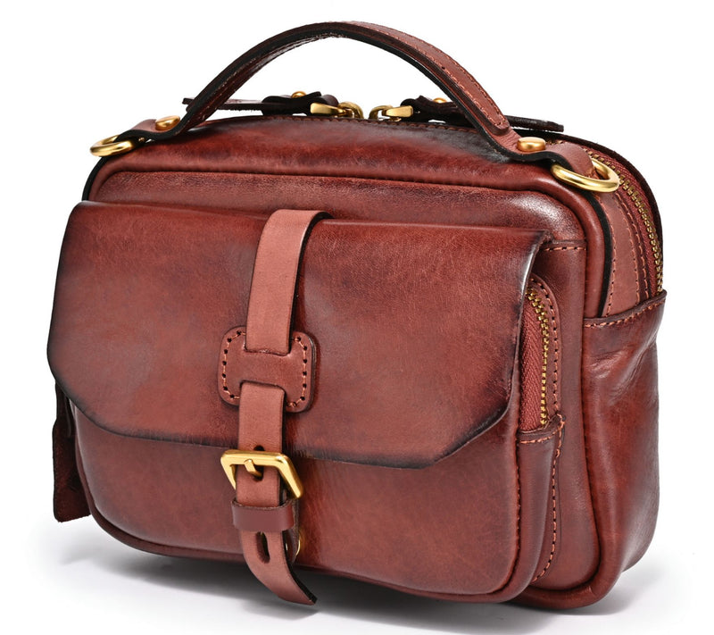 Old Trend Ficus Top Handle Leather Satchel w/ Crossbody Strap — View 11