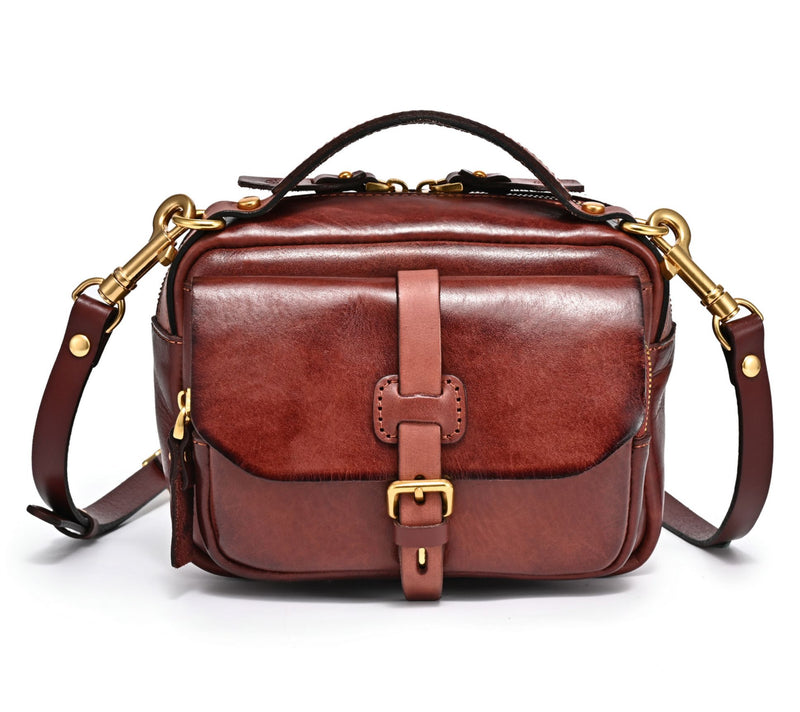 Old Trend Ficus Top Handle Leather Satchel w/ Crossbody Strap — View 10
