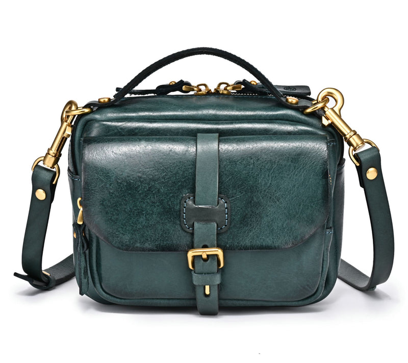 Old Trend Ficus Top Handle Leather Satchel w/ Crossbody Strap — Main view