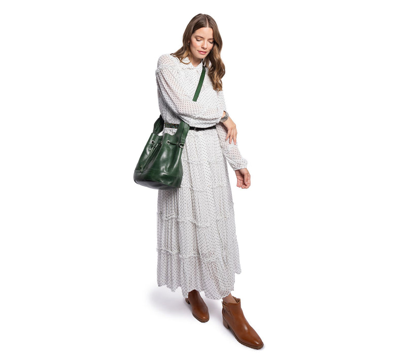 Old Trend Lily Adjustable Shoulder Leather Bucket Bag — View 8