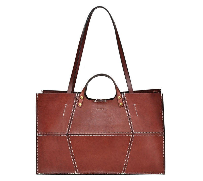 Old Trend Rosa Carryall Double Handle Leather Tote — Main view
