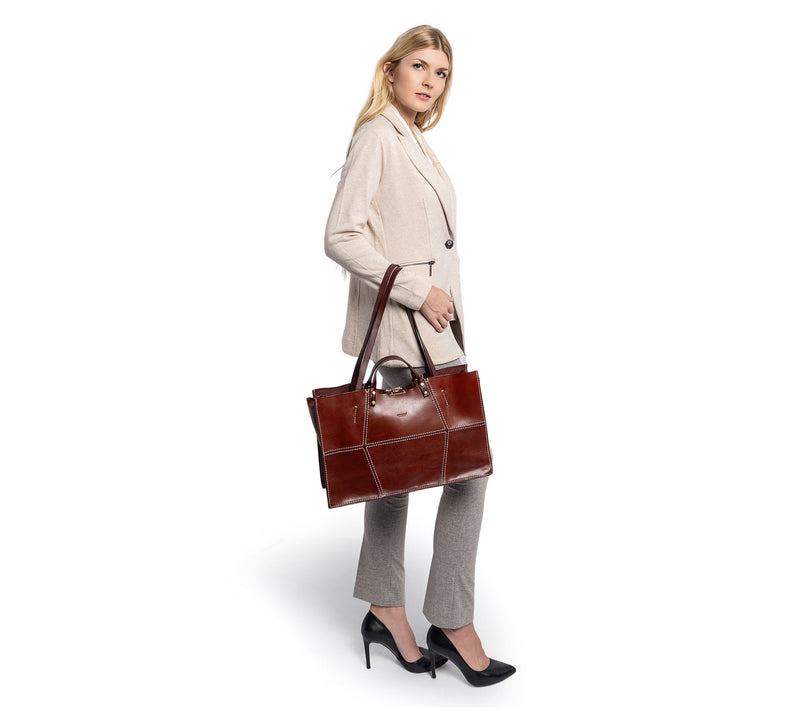 Old Trend Rosa Carryall Double Handle Leather Tote — View 15