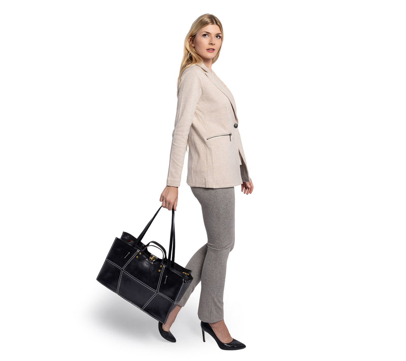 Old Trend Rosa Carryall Double Handle Leather Tote — View 13